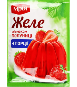 Желе зі смаком полуниці