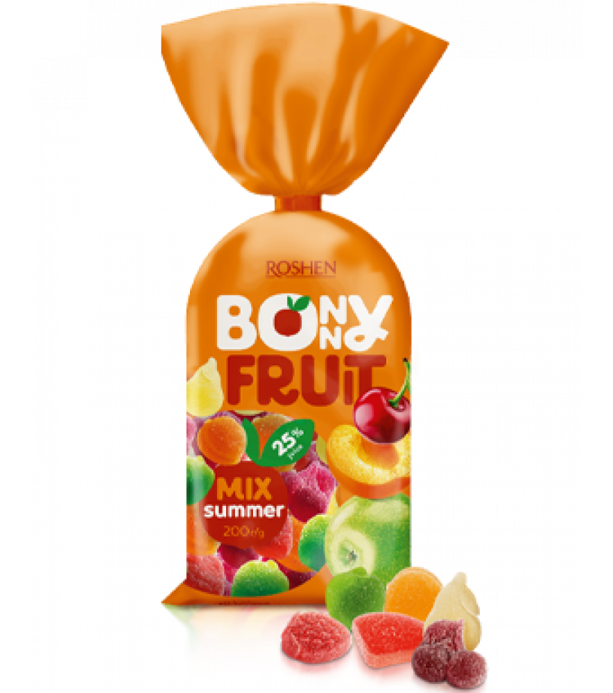 Желейні цукерки Bonny-fruit summer mix