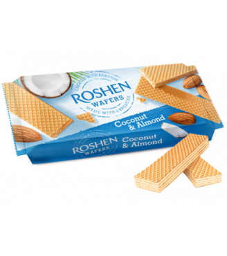 Вафлі Wafers кокос та мигдаль