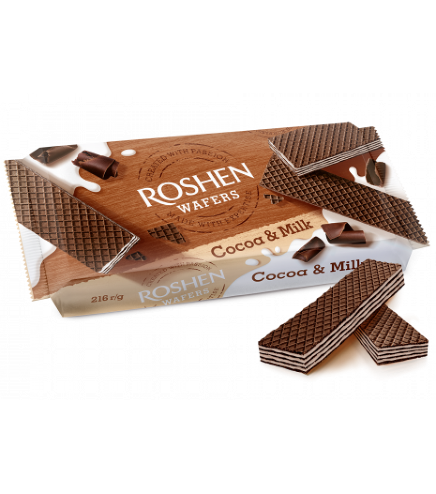 Вафлі Wafers какао-молоко