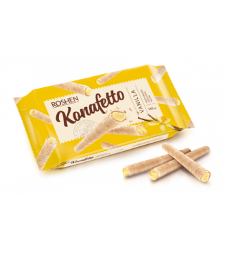 Вафельні трубочки Konafetto з ванільною начинкою