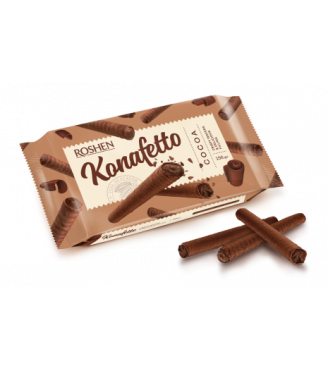 Вафельні трубочки Konafetto з начинкою крем-какао