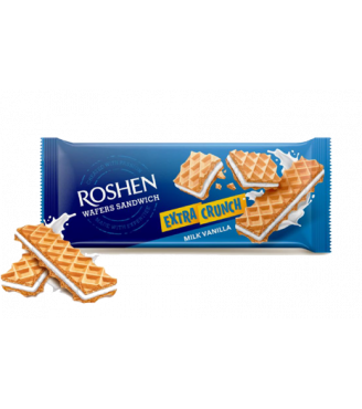 Вафлі Wafers Sandwich Crunch молоко-ваніль