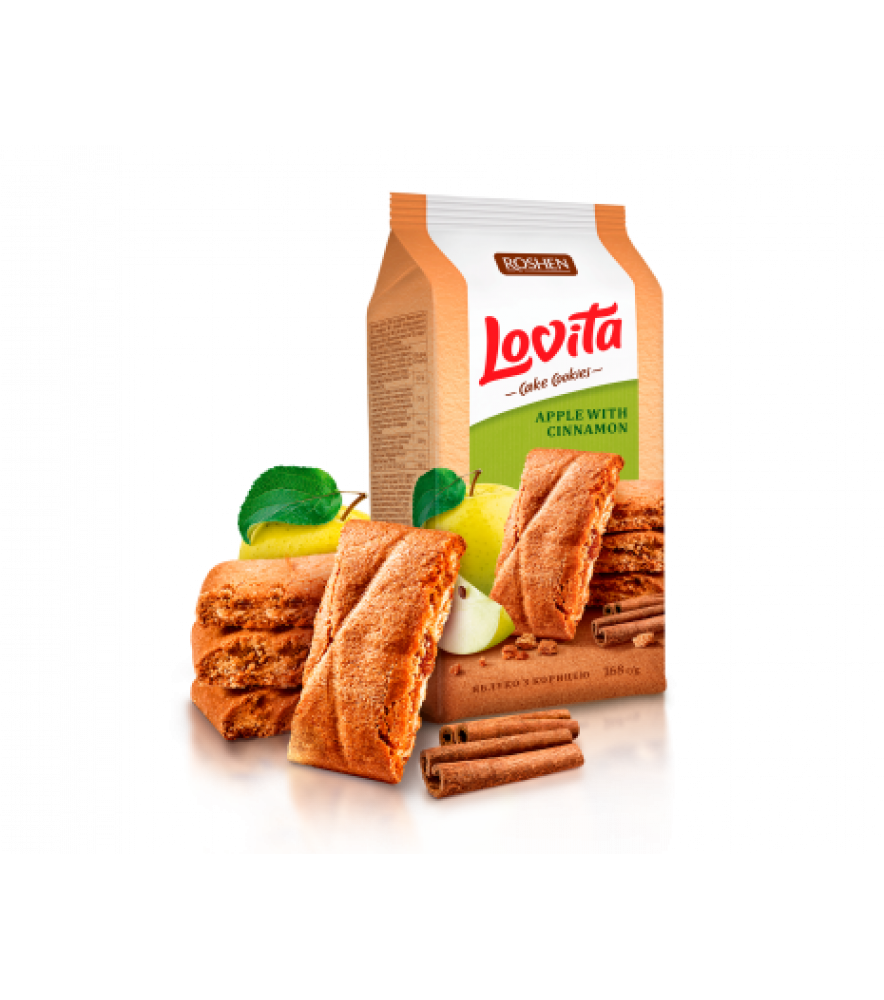 Печиво Lovita Cake з яблуком та корицею