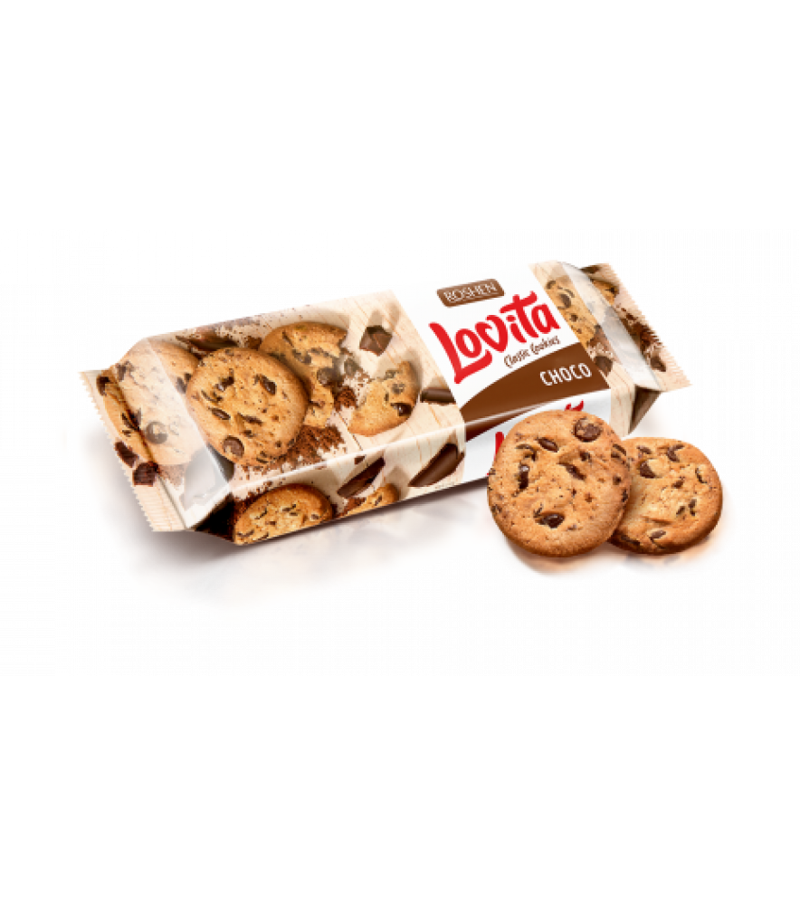 Печиво Lovita Classic з шматочками глазурі