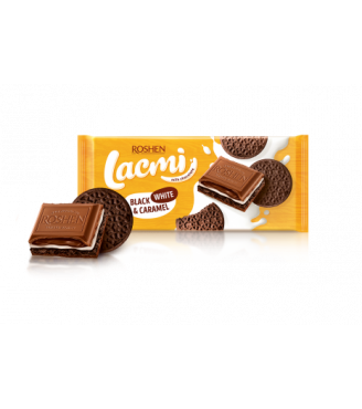 Шоколад Lacmi молочний Black, White & Caramel