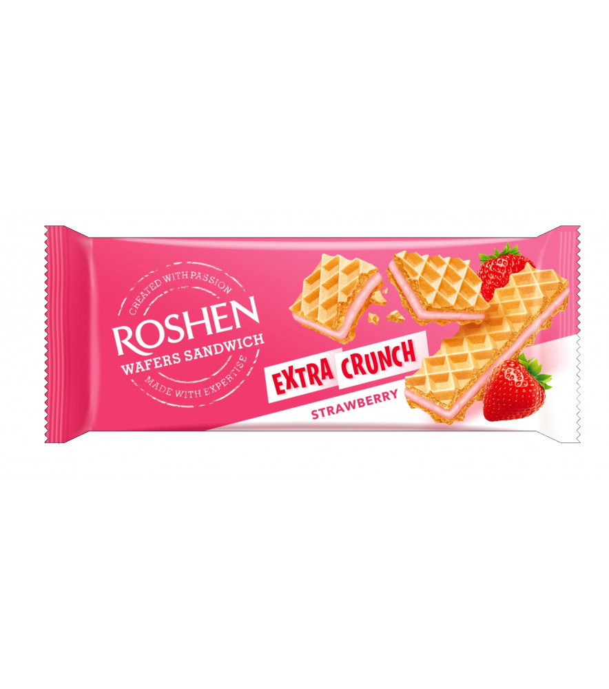 Вафлі Wafers Crunch Strawberry