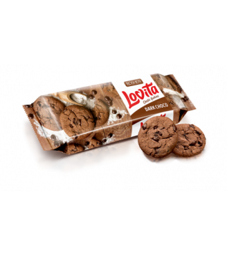 Печиво Lovita Classic з какао і шматочками глазурі