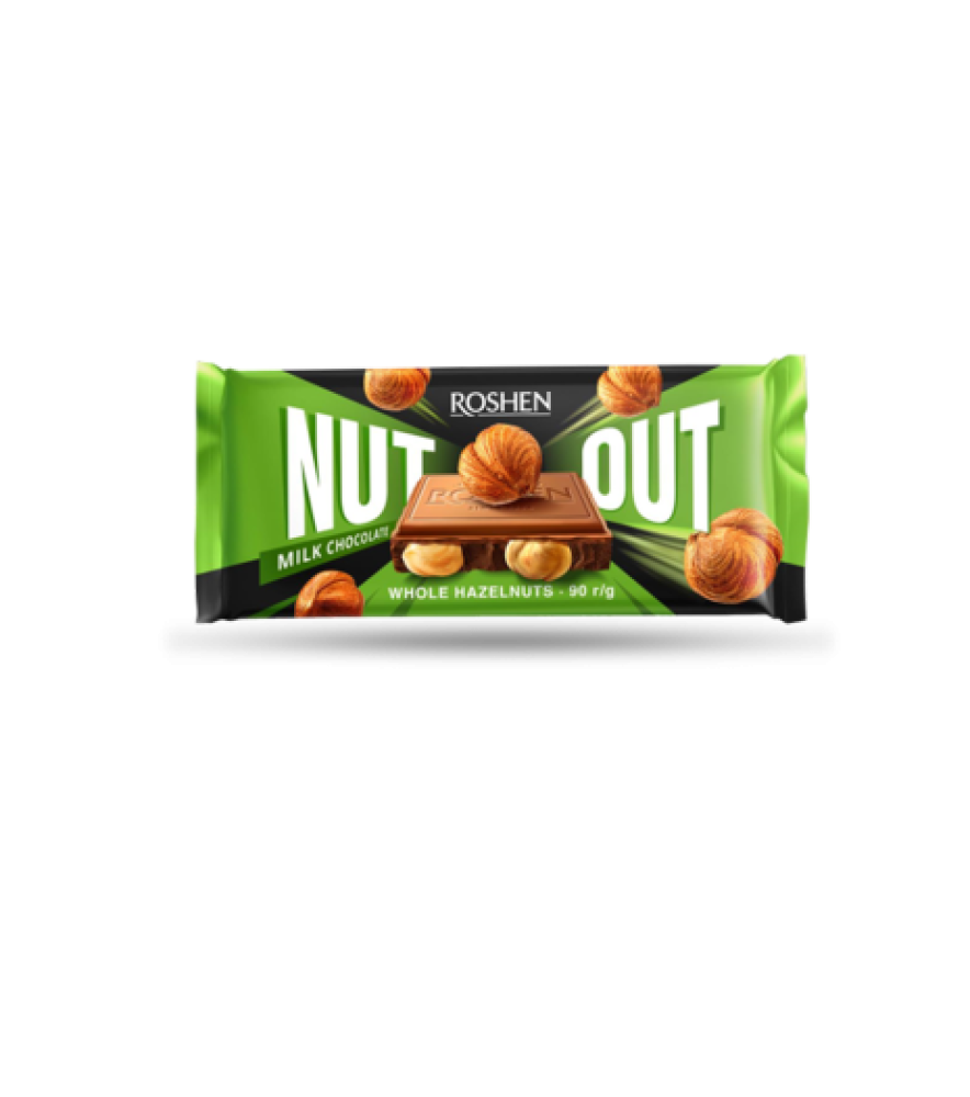 Шоколад Roshen Nut молочний з фундуком
