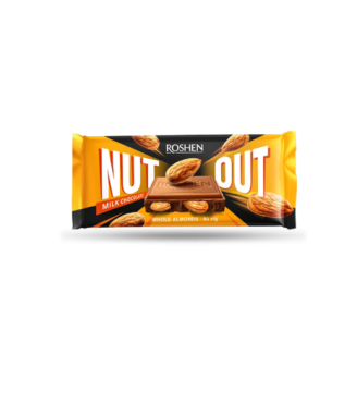 Шоколад Roshen Nut молочний з підсоленим мигдалем