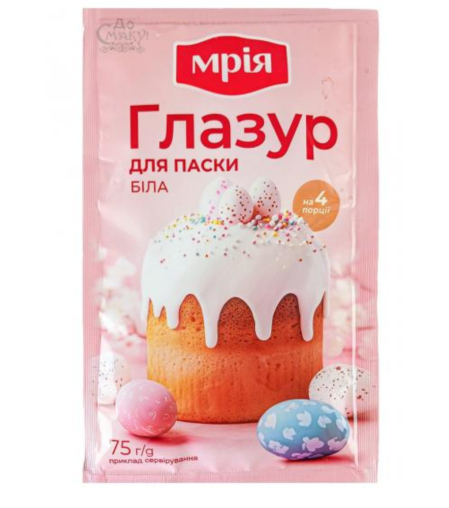 Глазур для паски біла