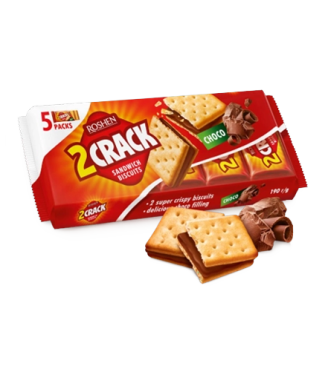 Крекер 2 CRACK з шоколадною начинкою