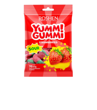 Желейні цукерки Yummi Gummi Strawberries