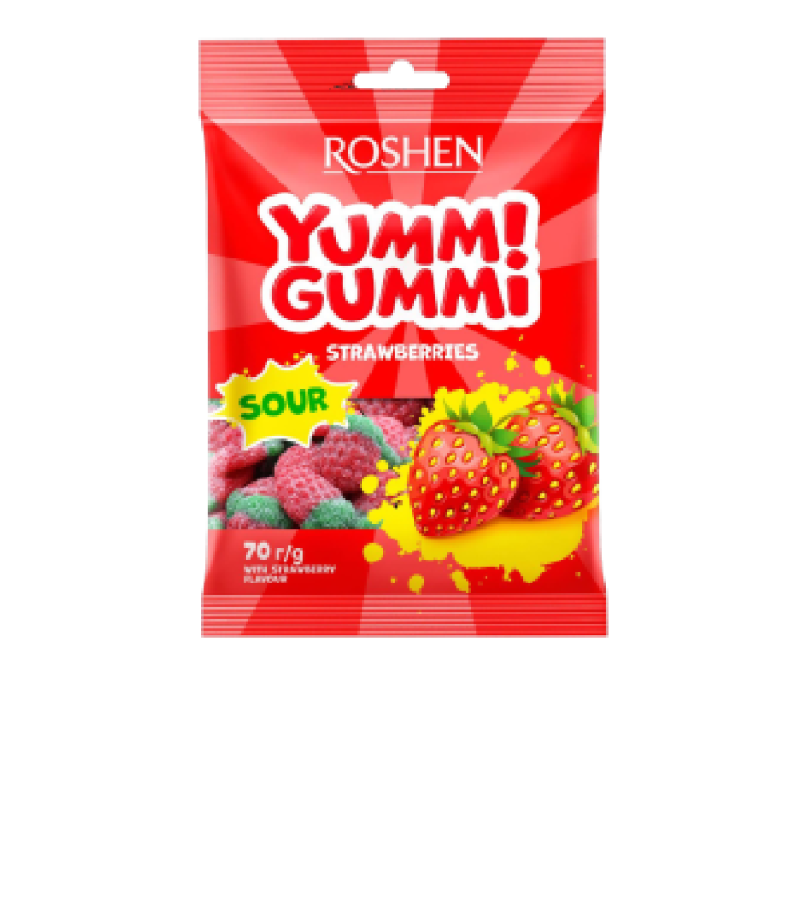 Желейні цукерки Yummi Gummi Strawberries