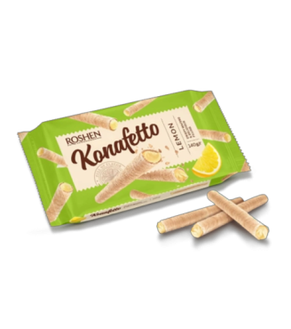 Вафельні трубочки Konafetto з лимонною начинкою