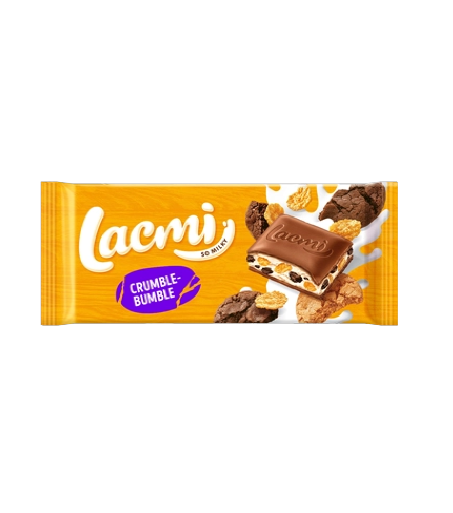 Шоколад Lacmi молочний Crumble-Bumble