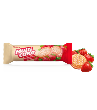 Печиво-сендвіч Multicake з начинкою полуниця-крем
